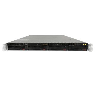 Supermicro CSE-819 1U Rack Server Mainboard X9DRW-3LN4F+  NO CPU NO RAM 3.5 Zoll 4 Bay