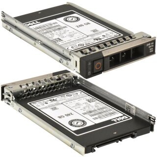 Dell 028F3R 240 GB 2.5“ 6G SATA SSD mit Rahmen DXD9H MZ-7KM240B DELL R740