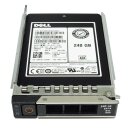 Dell 028F3R 240 GB 2.5“ 6G SATA SSD mit Rahmen DXD9H MZ-7KM240B DELL R740