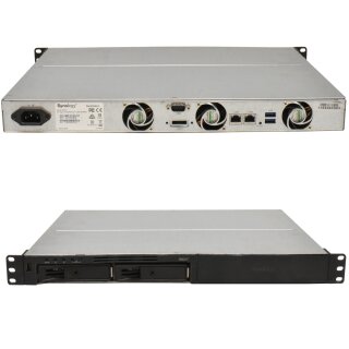 Synology RS217 NAS Rack Station Intel Dual-Core 1,33 GHz CPU 2x 1TB HDD USB 3.0 2 Bay