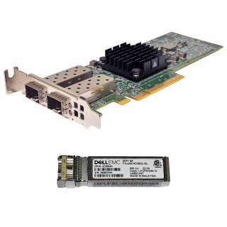 Dell BroadCom BCM957404A4041 0YR0VV Dual-Port SFP+ 10GE Network Adapter PCIe x8 LP +GBIC