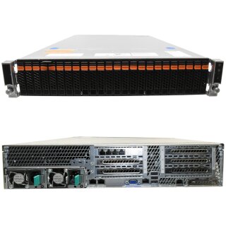Riverbed CXA-05070-B010 Server 2x Intel E5-2630 v2 2.6GHz 6C 24GB DDR3 RAM 2x 1TB SATA HDD 6x 240GB SSD 45GB SSD 24x 2.5Zoll Bay Intel 2600G Z/L Mainboard
