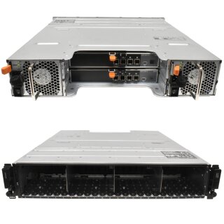 Dell PowerVault MD1420 2U 2x PV12G Controller V9K2G 2x PSU 24x 1,8TB 43TB 2.5 1x Bezel + Rails