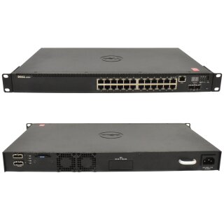 Dell PowerSwitch N2024 Networking Switch 24-Port 2x 10GbE SFP+ 2x Stacking Ports Rack Ears