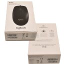 Logitech B100 PC USB Optical Mouse Maus schwarz