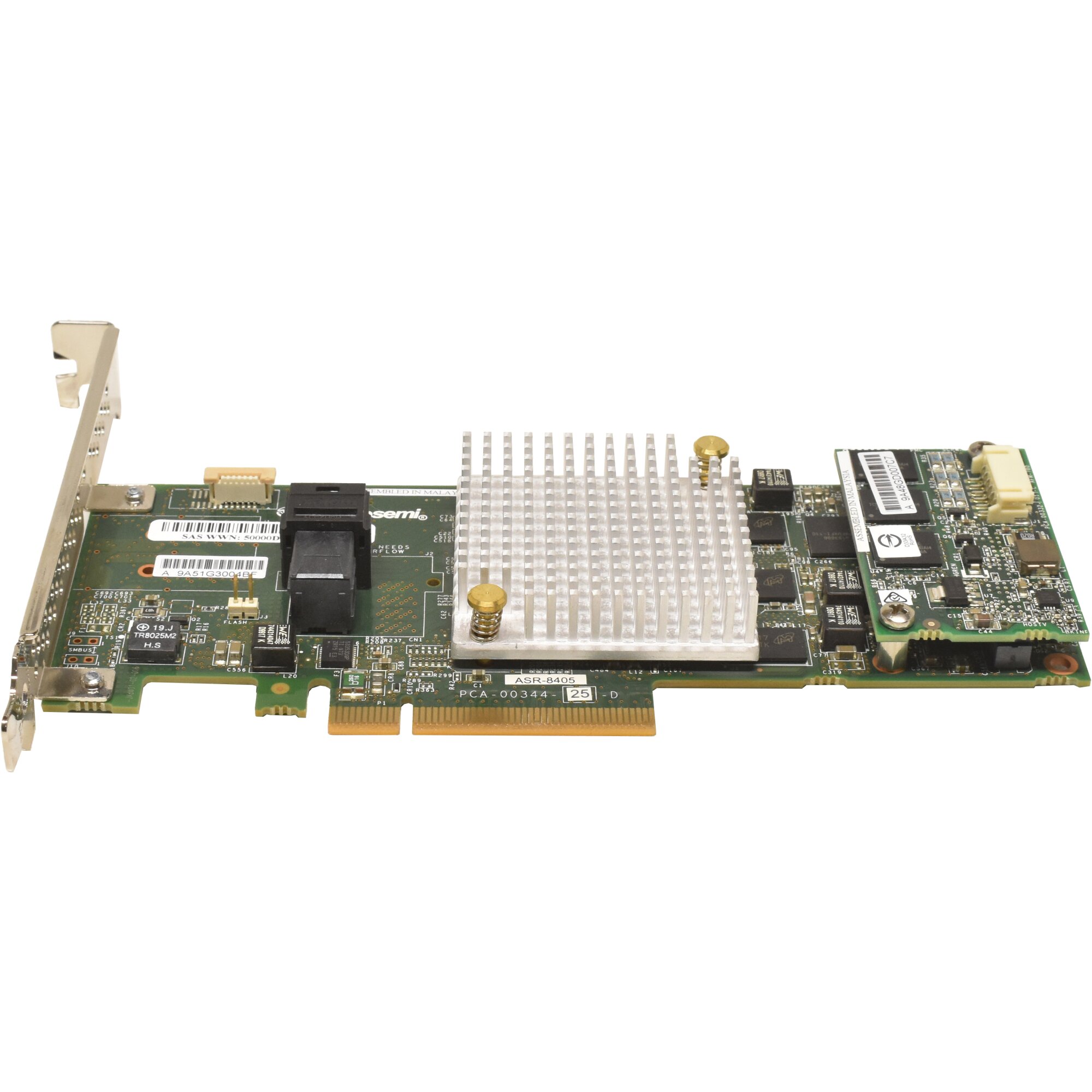 Adaptec ASR-8405 RAID Controller 12Gb/s PCIe x8 1GB + BBU + 4x SATA/SAS ...