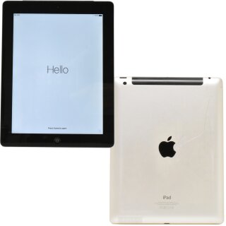 Apple iPad 4.Gen 64GB 9,7 Zoll Wifi Cellular Black A1460 3G 4G MD524FD/A no PSU
