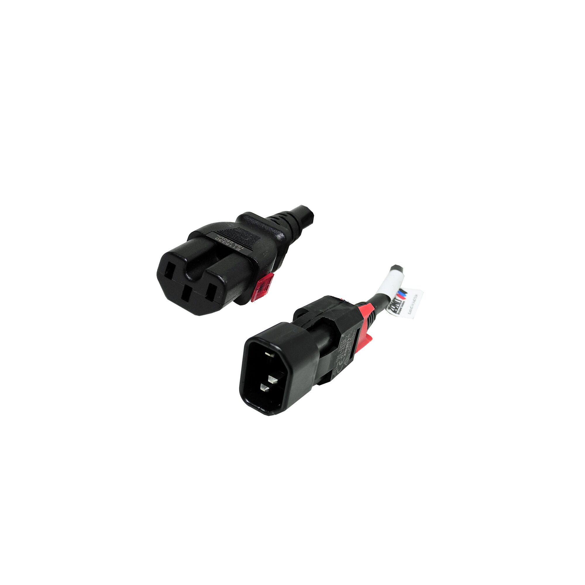 ZONIT zLock Dual Locking C14 to C15 Power Kabel 3m lang zLockzC1414