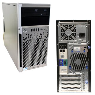 HP ProLiant ML310e G8 V2 Tower Server Intel G3240 3.10GHz CPU 8GB RAM DVD-ROM 4 Bay 3.5"