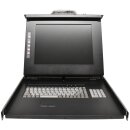 Broadrack Startech KVM Console Unicorn 15 Zoll Display US Keyboard new neu Rail Kit Cable Set
