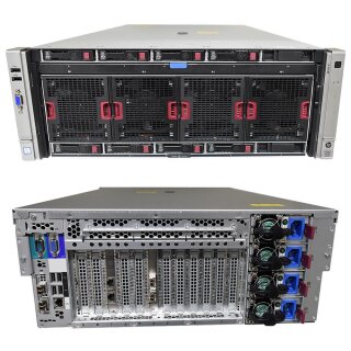 HP ProLiant DL580 G9 4x E7-8880 V3 18-Core 2.30Ghz 64GB RAM 10 Bay 2.5"