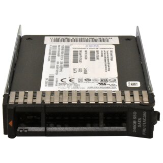 Micron IBM 240GB SATA 6Gb 2.5“ SSD MTFDDAK240MBP 01AC260 + Rahmen für System x