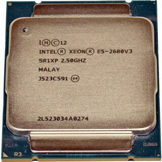 Intel Xeon Processor E5-2680 v3 30MB SmartCache 2.5GHz  FC LGA 2011-3 SR1XP