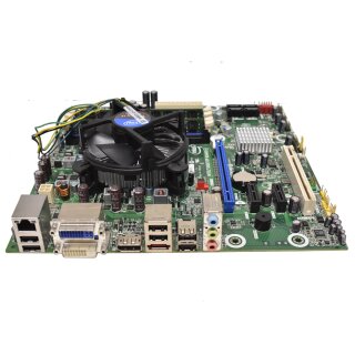 Intel PC Mainboard DQ57TM i5-660 CPU 3,33 Ghz 4 GB PC3 Heatsink Fan Kühler I/O Shield micro ATX