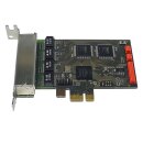 Ferrari QuadE1 LP A4 4xPRI PCIe x1 OfficeMaster Gate Card for Primergy RX1330 M1