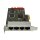 Ferrari QuadE1 LP A4 4xPRI PCIe x1 OfficeMaster Gate Card for Primergy RX1330 M1