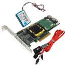 Adaptec ASR-5805 2-Port 3 Gb 512 MB PCIe x8 SAS RAID Controller +BBU + Kabel