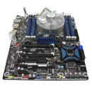 Intel PC Mainboard DX79TO with Fan Heatsink / Lüfter Kühler LGA2011 + I/O Shield