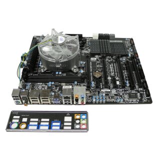 Gigabyte PC Mainboard GA-X79UD3 with Fan Heatsink / Lüfter Kühler + I/O Shield