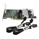 LSI MR SAS 9271-8i 8-Port 6Gb PCIe x8 RAID Controller L3-25413-38001 2xSAS Kabel