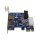SilverStone SST-EC04-P Dual-Port USB 3.0 PCI-Express x1 Extension Card N11360
