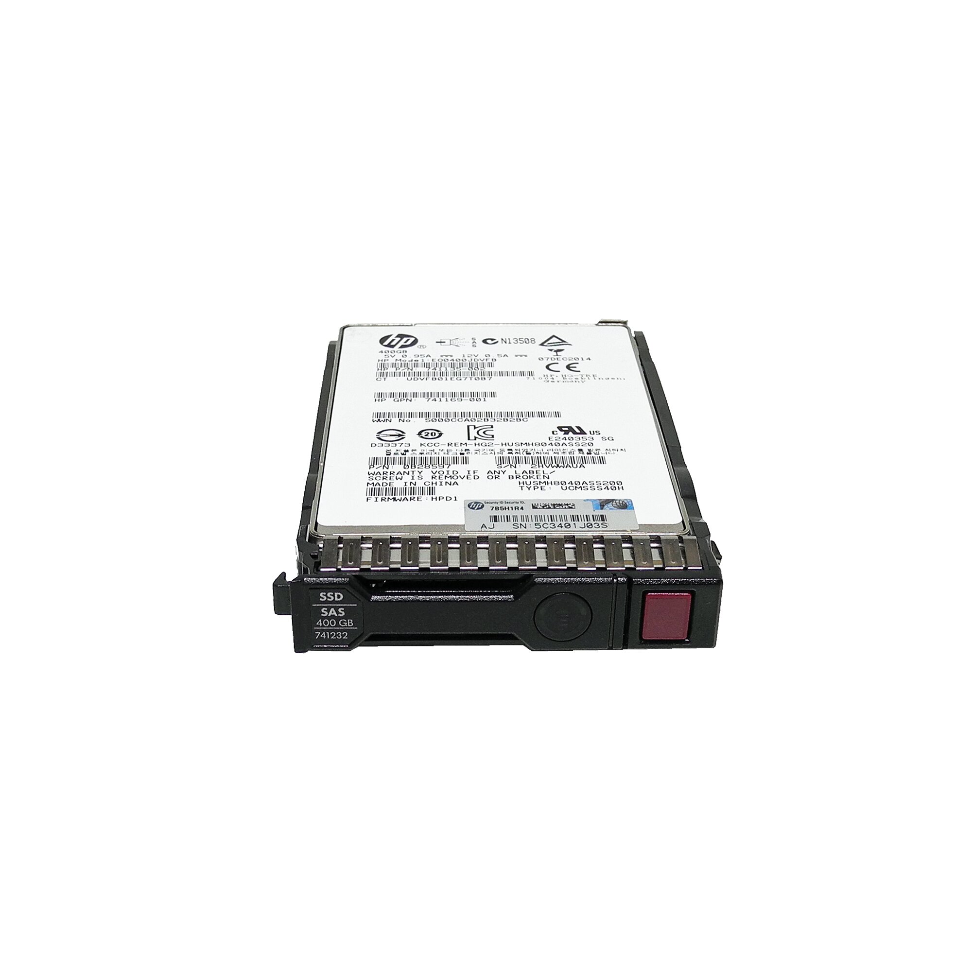 HP HGST 400GB 780432-001 HUSMM1640ASS204 2.5“ 12G SAS SSD - Piospartslap