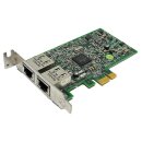 HP BroadCom 332T Dual-Port PCIe x1 GbE Netzwerkkarte 616012-001 LP