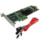 AMCC 3ware 9650SE-4LPML SAS/SATA-RAID Controller 700-3260-10B +SAS/SATA Kabel LP