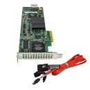 AMCC 3ware 9650SE-4LPML SAS/SATA-RAID Controller 700-3260-10B +SAS/SATA Kabel LP