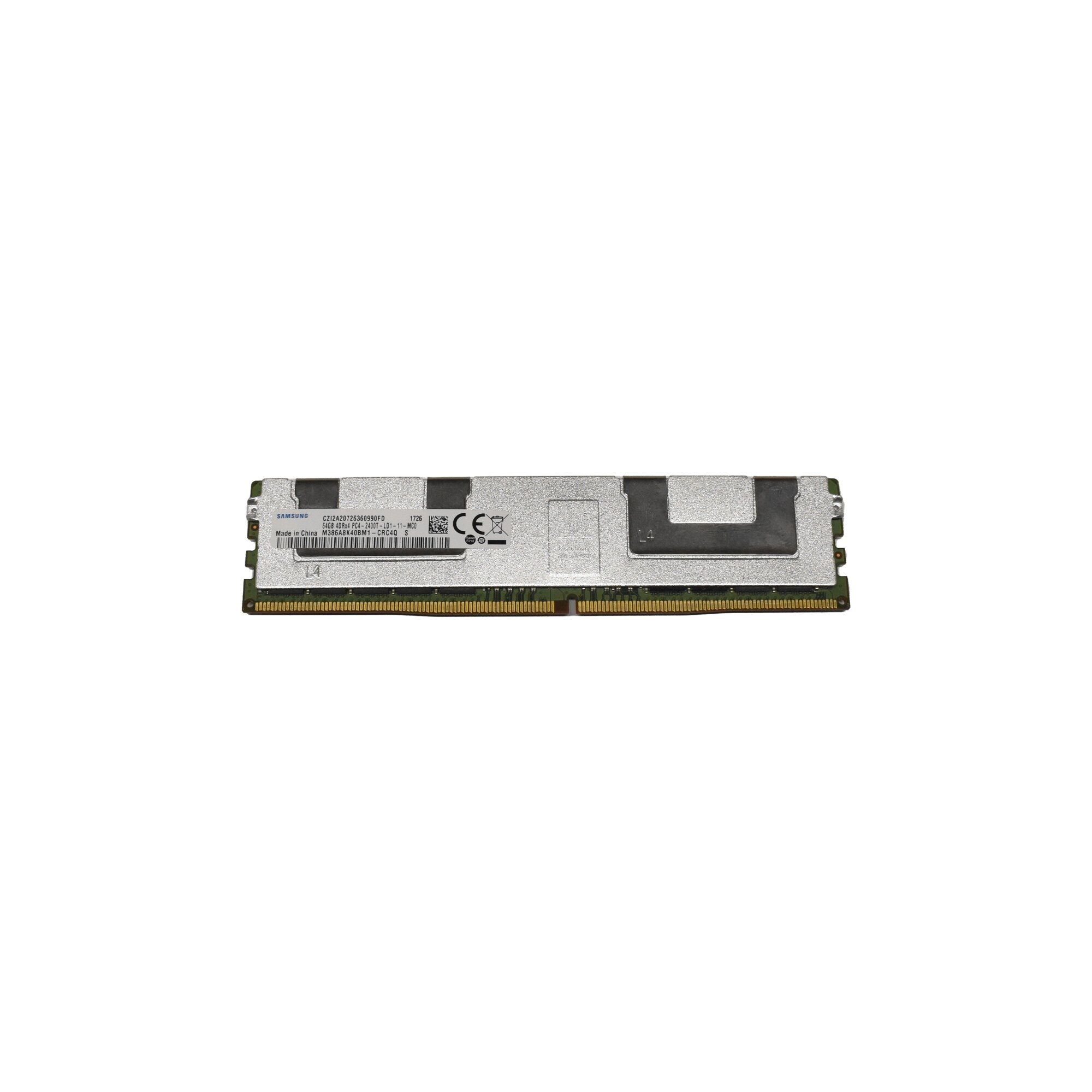 thumbnail image 2 of HPE 64GB 4Rx4 PC4-2400T-L DDR4 SDRAM Memory Module – 805358-B21, 819413-001 (Genuine Pull) 2 of 6