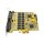 Exsys EX-44016 16S Seriell RS-232 PCI-Express x1 Schnittstellen Karte 150911B