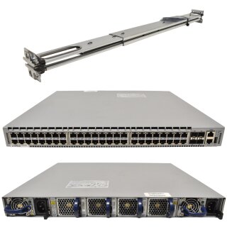 Arista Switch DCS-7048T-A 48 Ports 1GbE 4 Ports 10GbE 2x 460W PSU Rail Kit