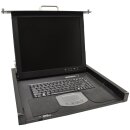 Fujitsu KVM Rack Console RC25 17 Zoll TFT US QWERTY 1U S26361-K1387-V200 Rail-Set Kabel Arm Management