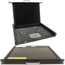 Fujitsu KVM Rack Console RC25 17 Zoll TFT US QWERTY 1U S26361-K1387-V200 Rail-Set Kabel Arm Management