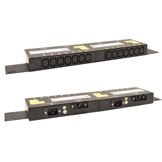 2 x IBM PDU 9306-RTP 39Y8914 39Y8907 mit Verbindungsblech 7x C13 1x C20