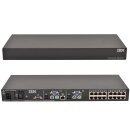 IBM 1735-HC1 16 Port Rack Console KVM Switch PN 41Y9315...