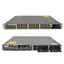 Cisco Catalyst WS-C3750X-48T-S 2 x C3KX PWR 350WAC ohne...