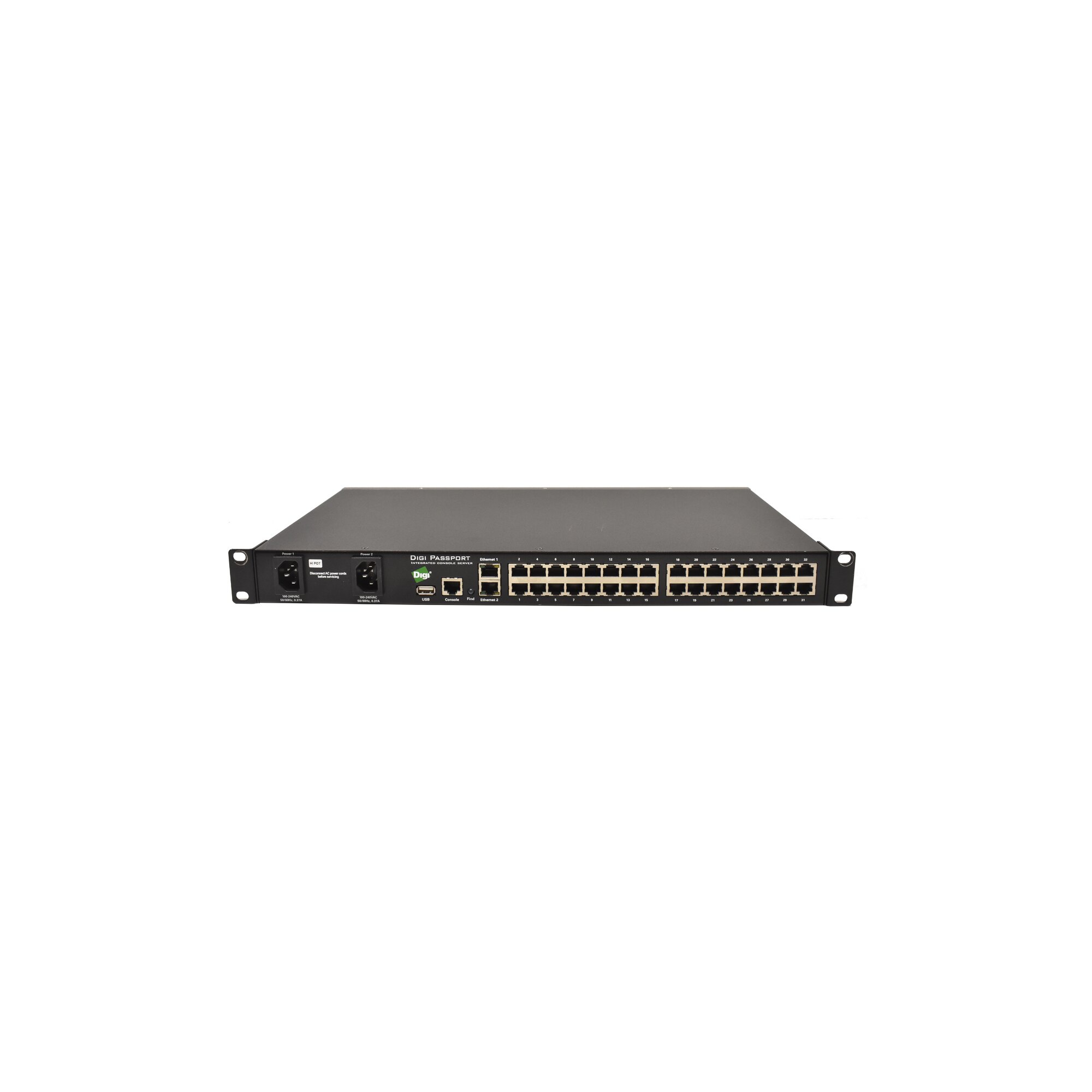 Digi Passport 32 Integrated Console Server 1P 50001351-03 - Piospartslap