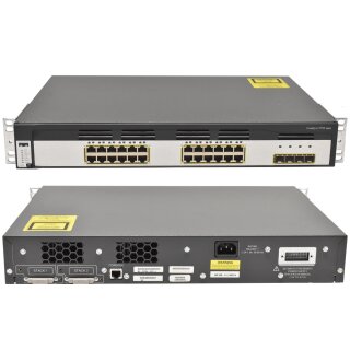 Cisco Catalyst WS-C3750G-24TS-E 24-Port Stackable Gigabit Ethernet Switch 4 x SFP