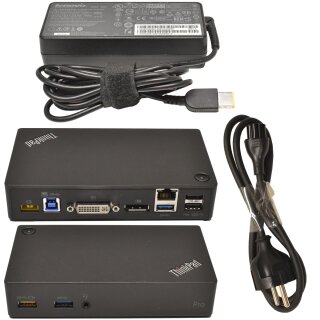 Lenovo Dockingstation ThinkPad USB 3.0 Pro Port Replicator 40A7 DK1522 + 90W Netzteil