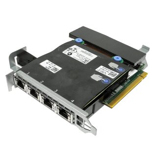 DELL Intel X540 2x 10GbE +2x GbE Ports Daughter Card 099GTM +Riser Card 08PX9W