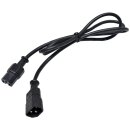 Netzkabel 1,5m C14 - C15 Ozoflex H05RN-F 3G1.0mm schwarz