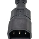 Netzkabel 1,5m C14 - C15 Ozoflex H05RN-F 3G1.0mm schwarz
