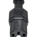 Netzkabel 1,5m C14 - C15 Ozoflex H05RN-F 3G1.0mm schwarz