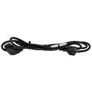 Netzkabel 2,5m Schuko - C19 gewinkelt 16A H05VV-F 3G1.5mm schwarz