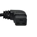Netzkabel 2,5m Schuko - C19 gewinkelt 16A H05VV-F 3G1.5mm schwarz