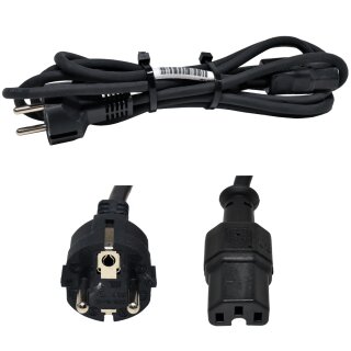 Netzkabel 2,5m Schuko - C15 10-16A H05RR-F 3x1.0mm schwarz