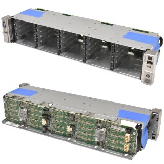 HP ProLiant DL 380p Gen8 HDD Cage 25x SFF 2.5 Zoll + Ears 686568-001 + Backplane