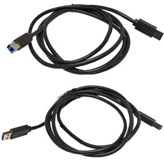 Datenkabel USB 3.0 1,8m Stecker A zu B schwarz