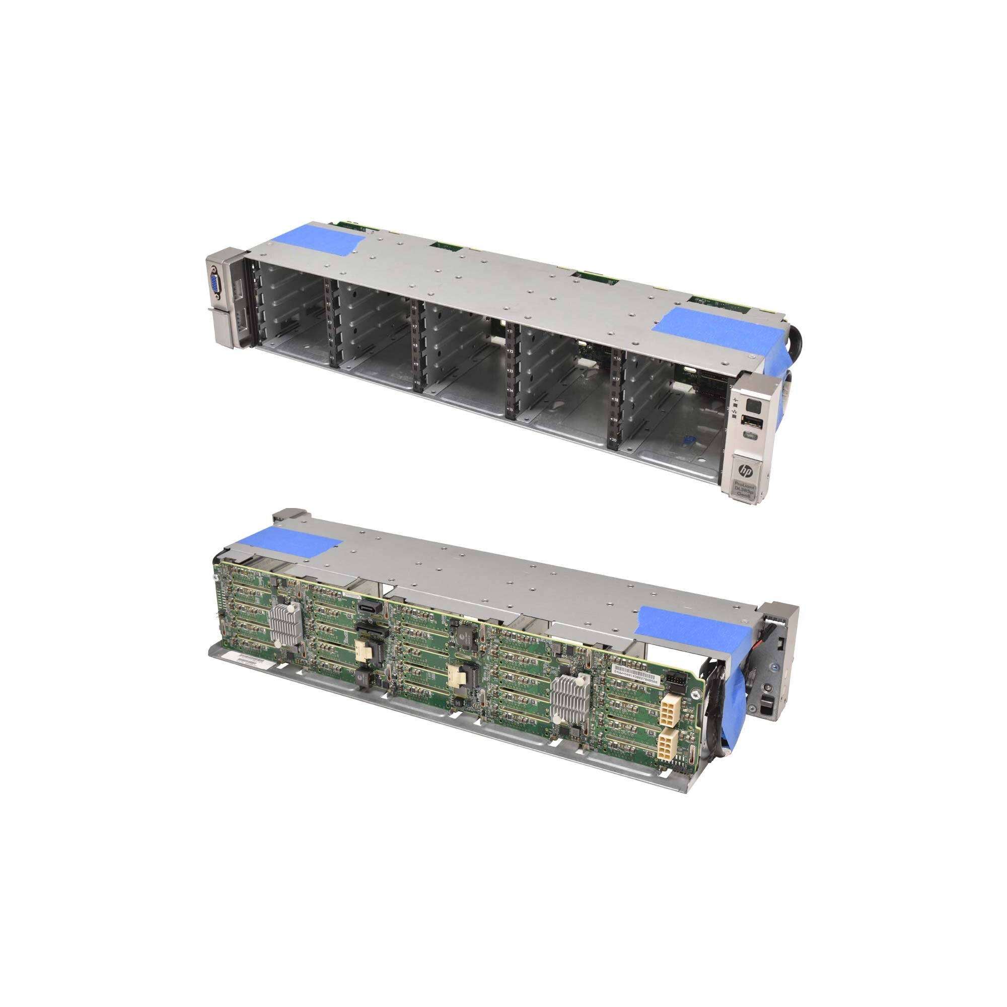 HP ProLiant DL 385p Gen8 HDD Cage 25x SFF 2.5 Zoll + Ears 686568-001 ...